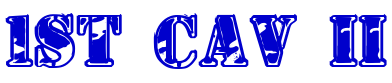 1st Cav II font